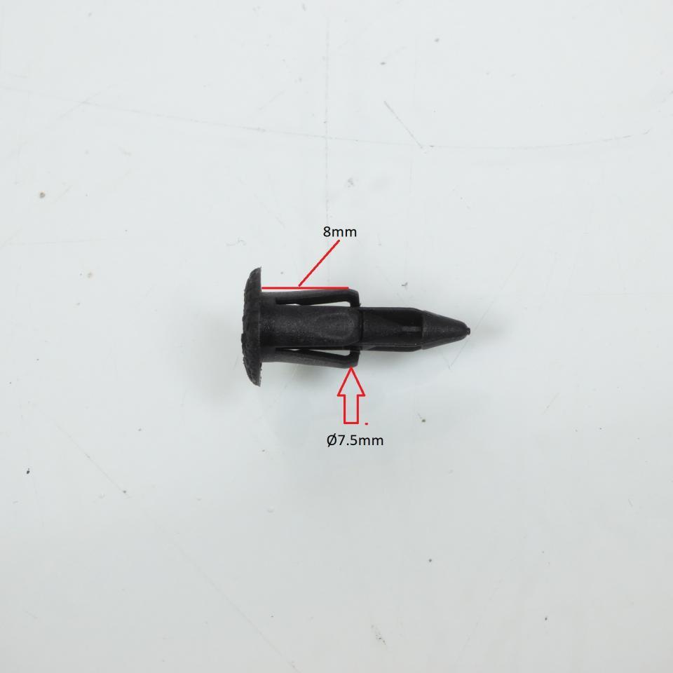 Lot 10 rivet clip plastique de carrosserie carénage pour moto scooter Ø6.6mm tete 11mm Neuf