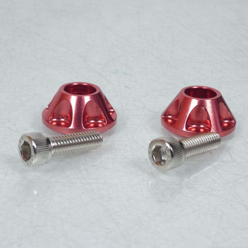 Lot Visserie M6 pas 100 Cache Rouge Tun'R pour moto Neuf