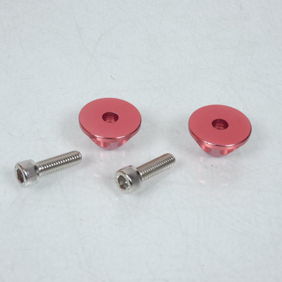 Lot Visserie M6 pas 100 Cache Rouge Tun'R pour moto Neuf