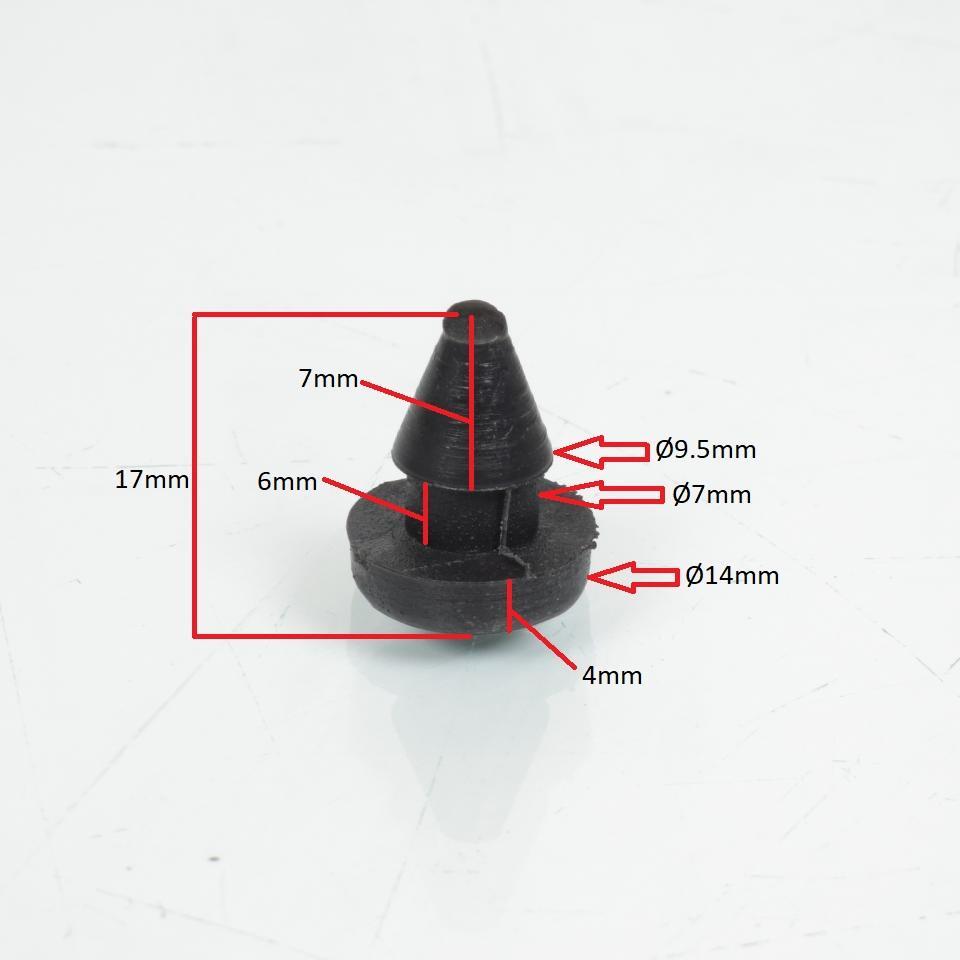 Rivet caoutchouc à pression de housse de selle pour mobylette Peugeot 103 Neuf