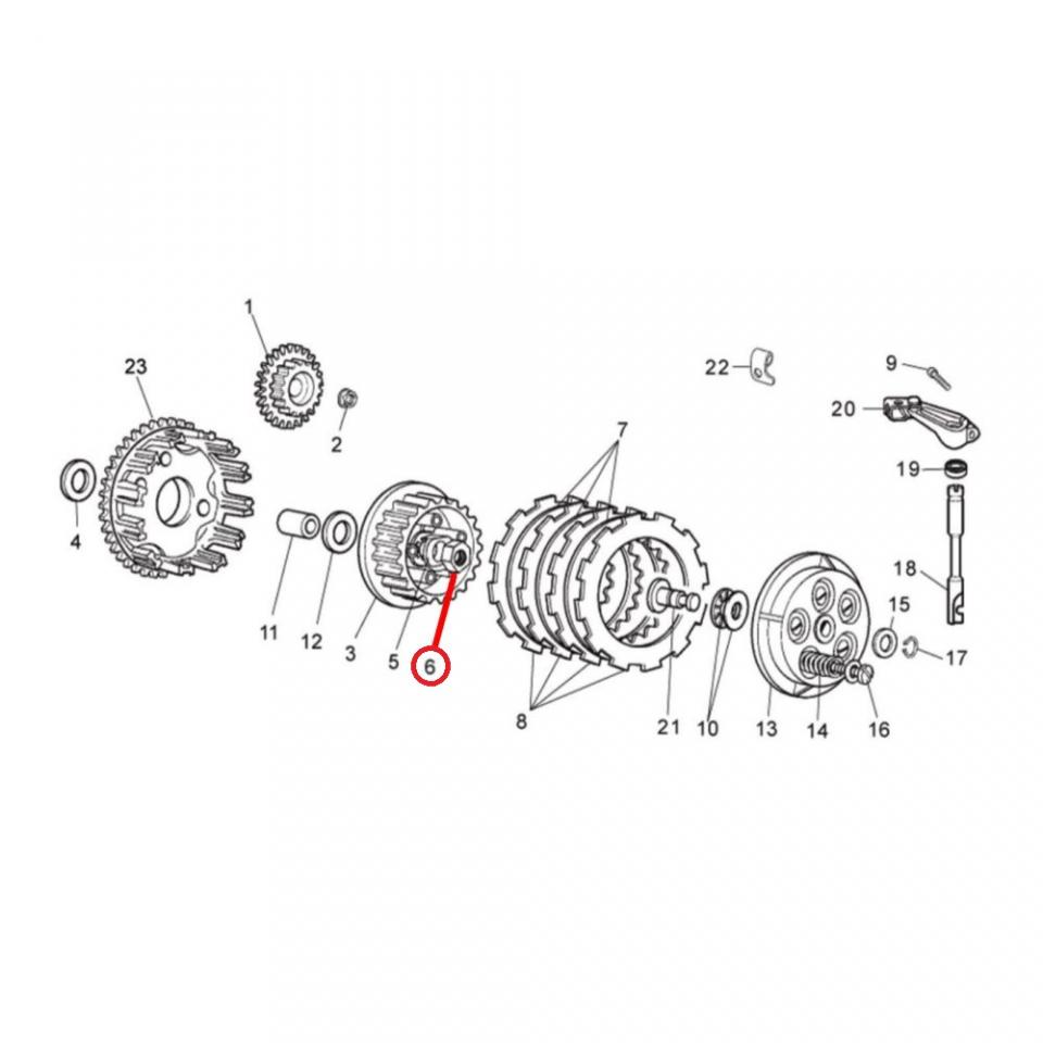 Visserie origine pour Moto Cagiva 50 Mito Avant 2005 Neuf