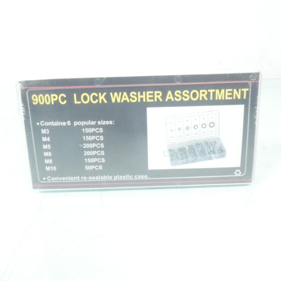 Assortiment de 900 rondelles plates neuves en acier pour auto moto scooter quad bricolage