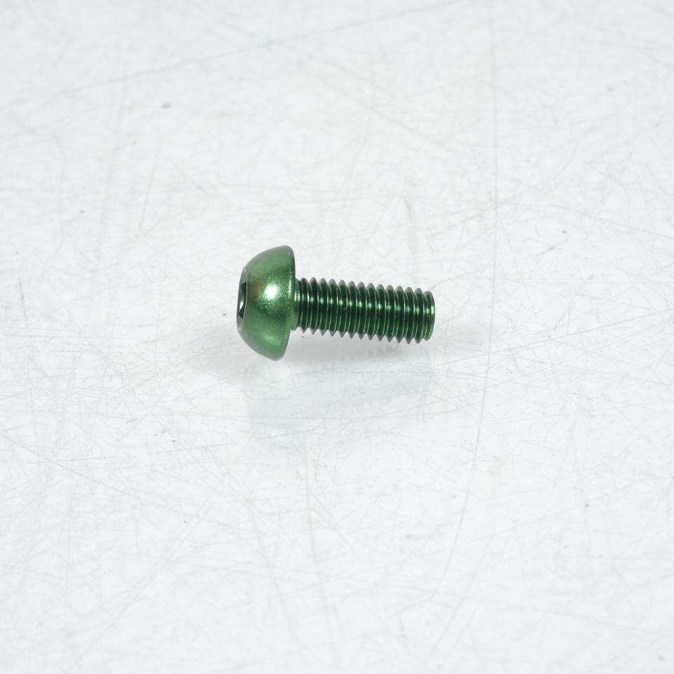 Vis Dôme BTR 5mm M6 pas 100 16mm annodisé Vert 3AS Racing pour moto Neuf