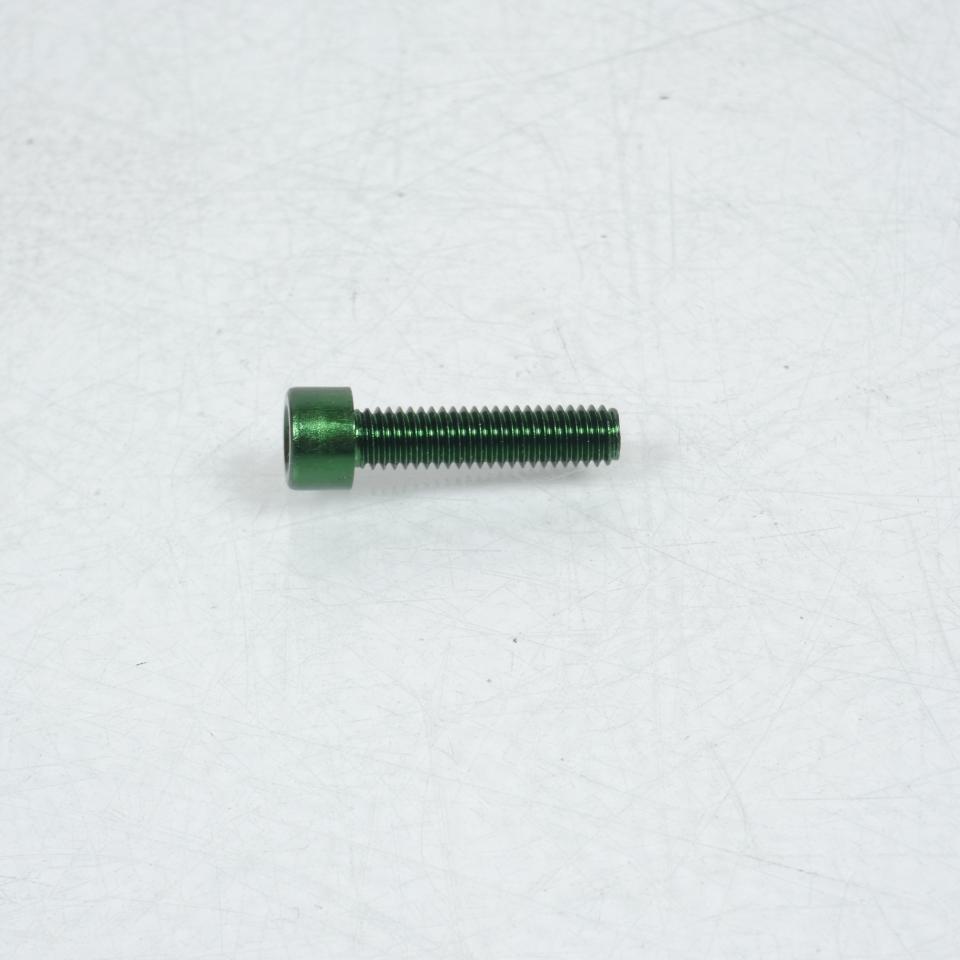 Vis BTR 5mm M6 pas 100 25mm annodisé Vert 3AS Racing pour moto Neuf