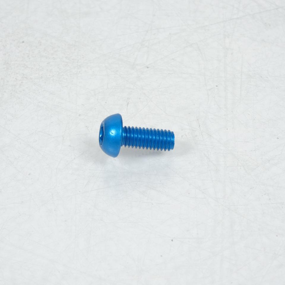 Vis Dôme BTR 5mm M6 pas 100 16mm annodisé Bleu 3AS Racing pour moto Neuf