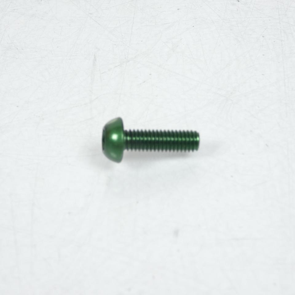 Vis Dôme BTR 5mm M6 pas 100 20mm anodisé Vert 3AS Racing pour moto Neuf