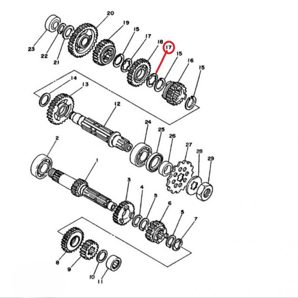 Visserie origine pour quad Yamaha 660 Grizzly 2002 à 2008 90209-22082 Neuf