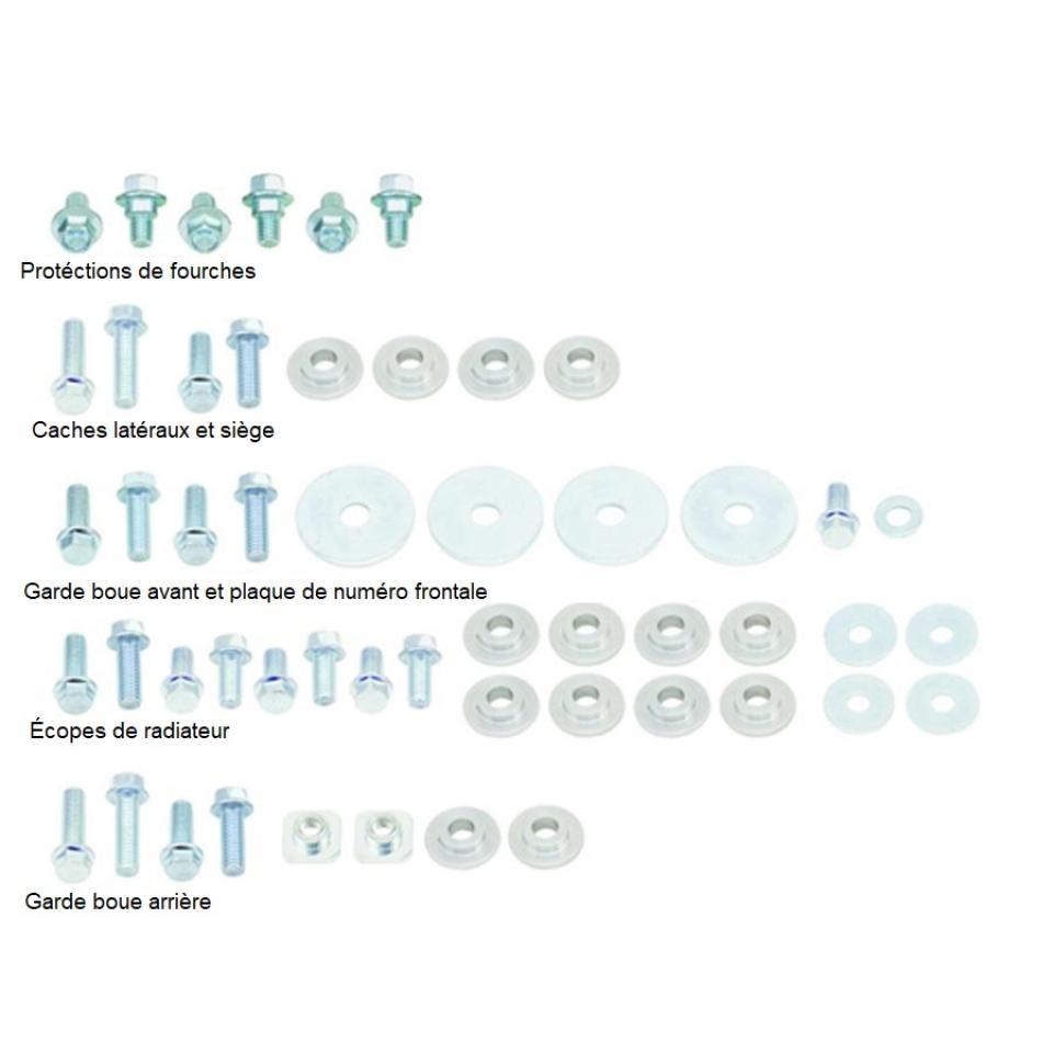 Kit visserie de carénage UFO pour moto Suzuki 250 RM-Z 2010 à 2018 AC02440 Neuf