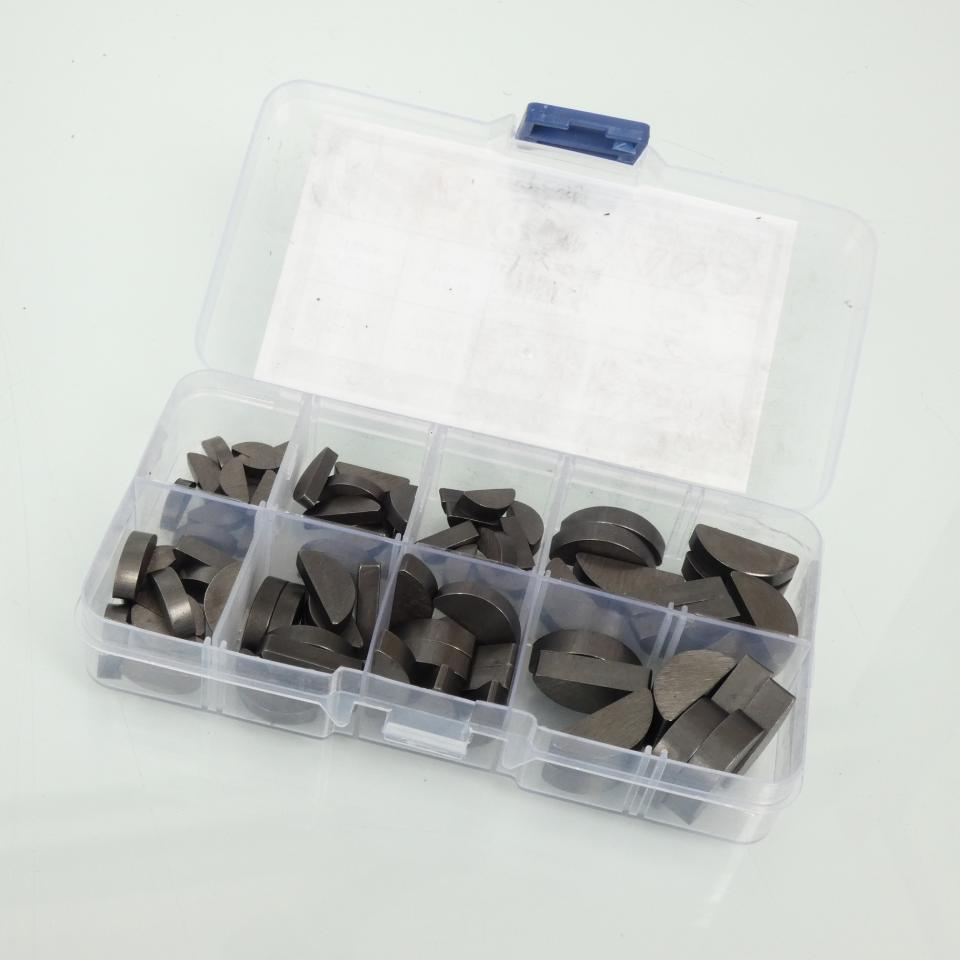 Boite d’assortiment de 80 clavettes demi-lune RSM pour moto scooter quad Neuf