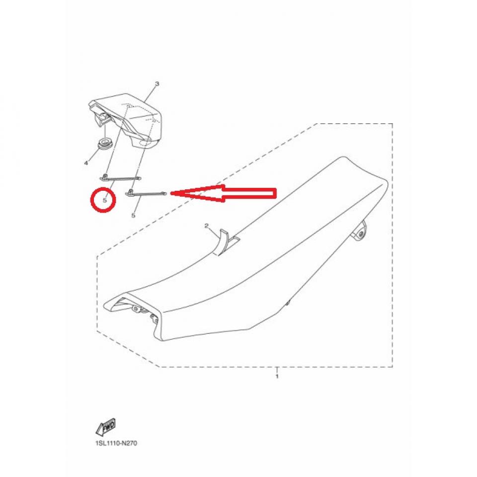 guide maintient de selle pour moto Yamaha 450 YZ F 2014 à 2017 1SL-24734-00 Neuf