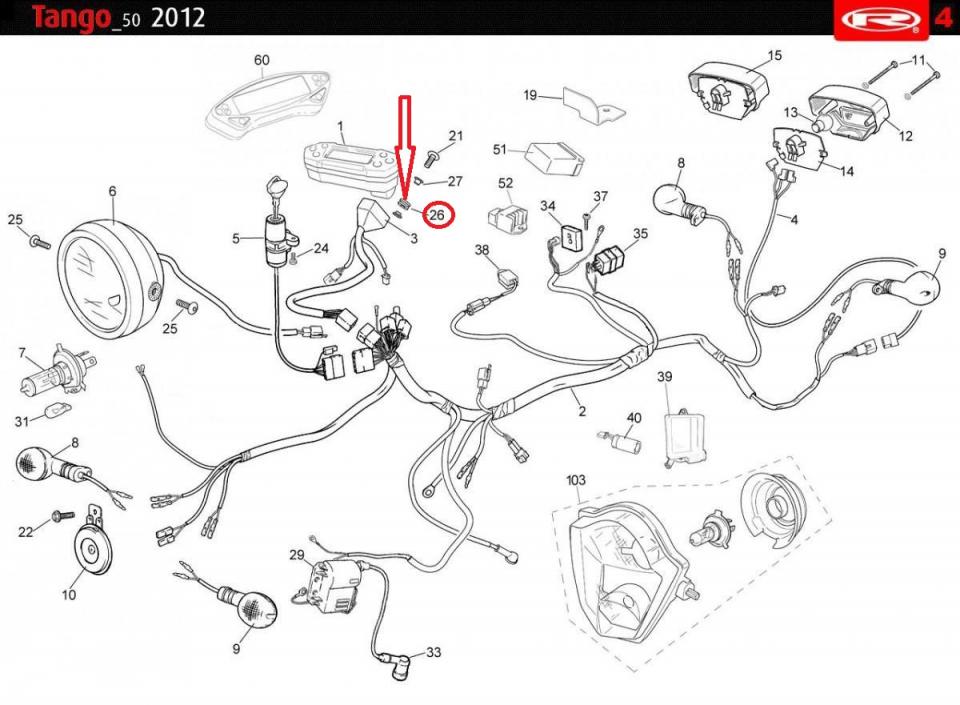 Entretoise caoutchouc 7x14x10mm pour moto Rieju 50 MRT 0/000.360.0491 Neuf