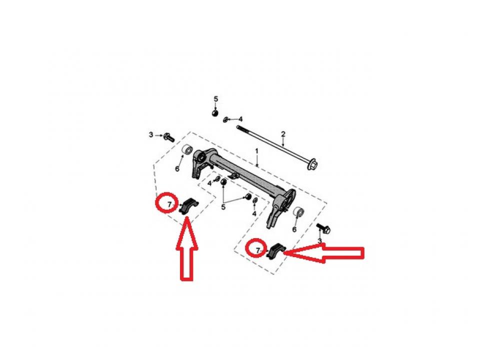 Silentbloc de support moteur pour scooter Peugeot 50 Kisbee 2T 774213 Neuf