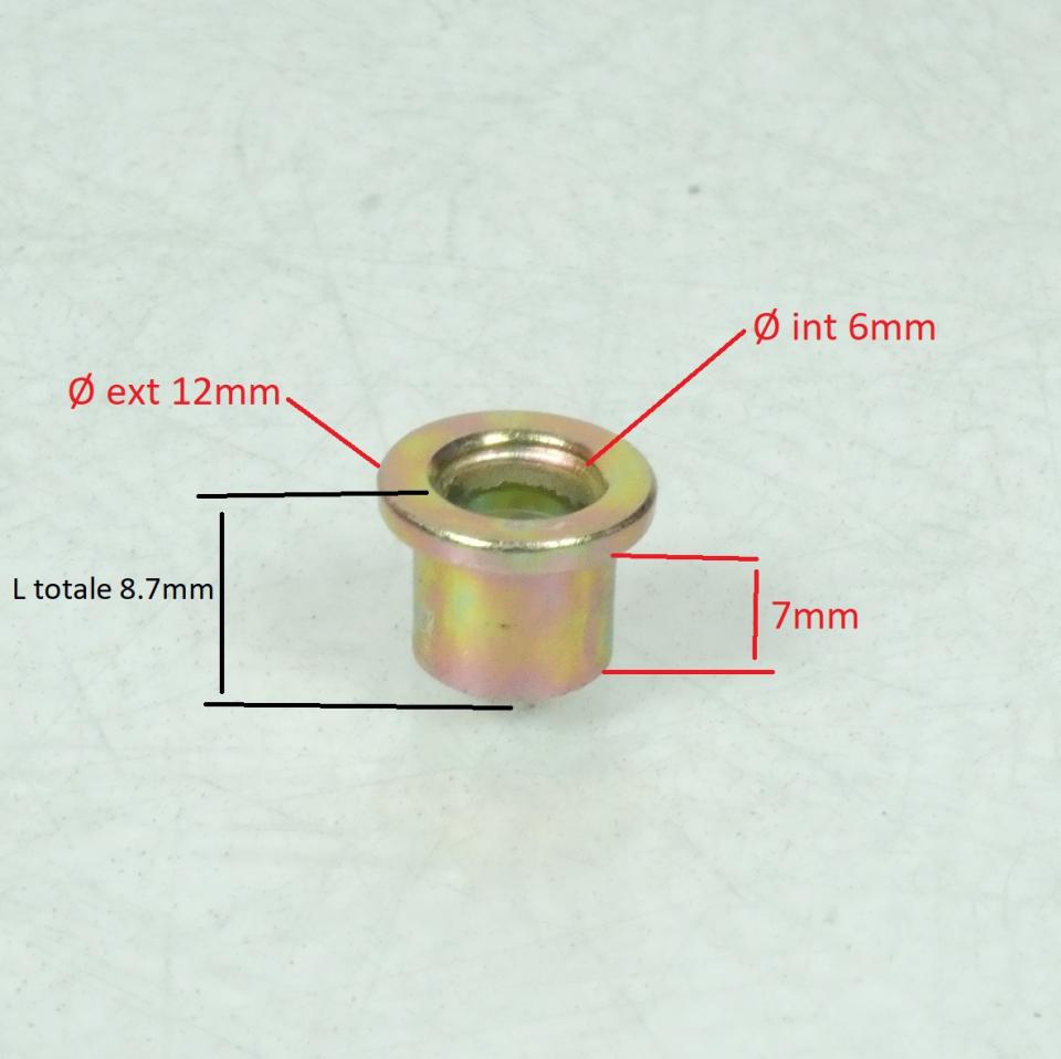Entretoise épaulée pour scooter Peugeot 50 Tweet 2010-17 802287 6x8.8 12x8.7mm