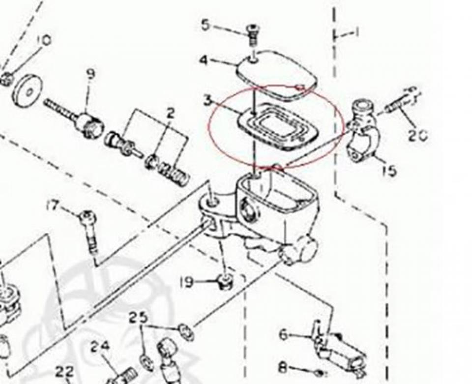 Visserie pour moto Yamaha 850 TDM 1992 - 1993 3YX-25854-00 Neuf