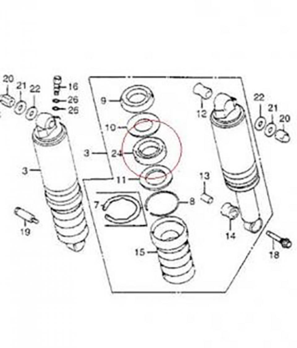 Visserie Générique pour Moto Honda 1200 GL Goldwing 1984 à 1987 91257-MG9-671 Neuf