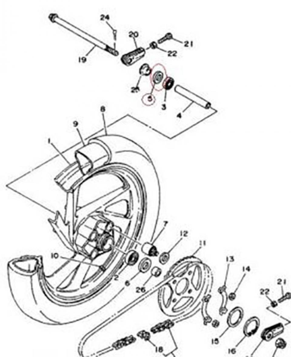 Visserie Générique pour Moto Yamaha 50 TZR 93102-22858 Neuf