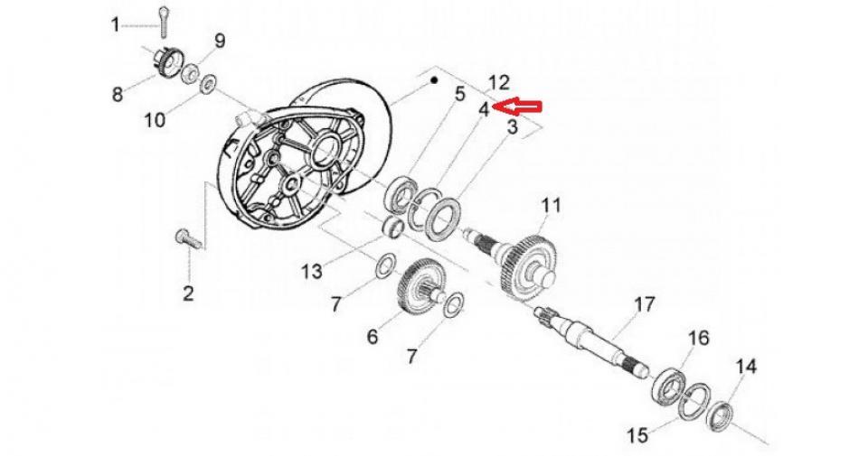 Visserie origine pour Scooter Piaggio 50 Fly clips 47mm / 006647 Neuf