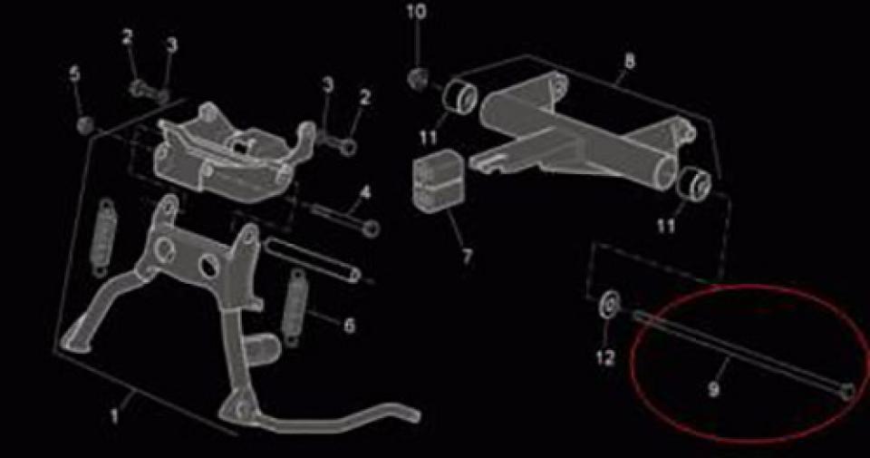 Visserie origine pour Scooter Aprilia 50 SR 2004 à 2009 AP8221348 Neuf