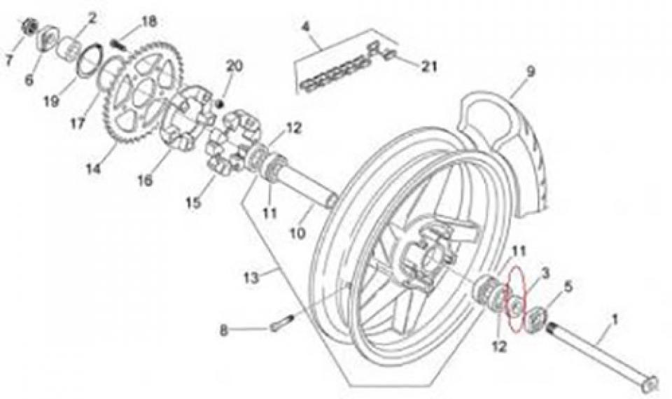 Visserie origine pour Moto Aprilia 125 RS 1992 à 2005 AP8125639 Neuf