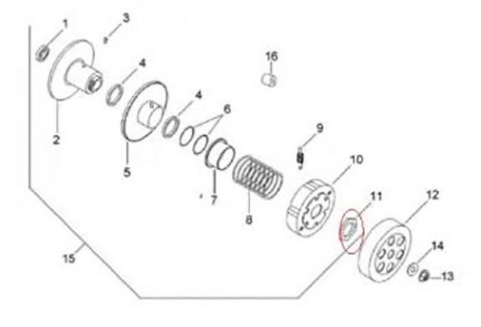 Visserie pour scooter Aprilia 50 SR 1997 - 2001 AP8206732 Neuf