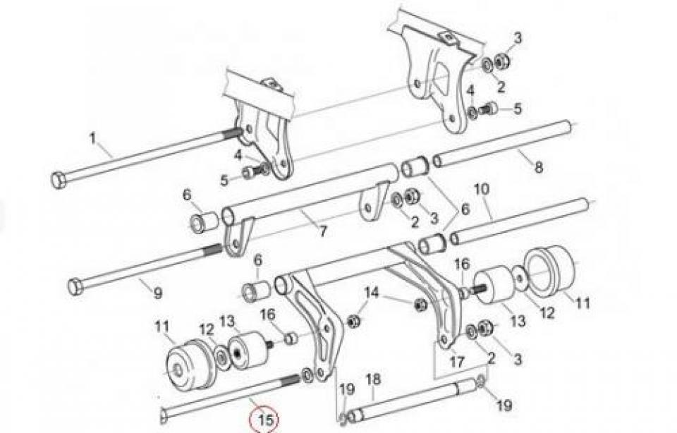 Visserie origine pour scooter Aprilia 125 Leonardo ST 2001-2004 AP8221160 Neuf