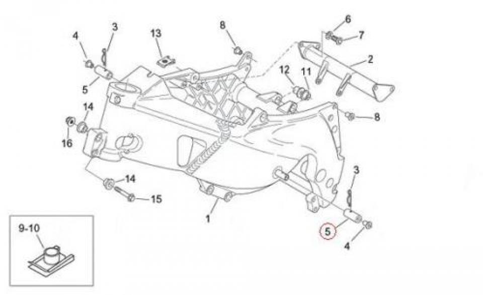 Visserie origine pour moto Aprilia 125 AF1 Futura 1991-1992 AP8120699 Neuf