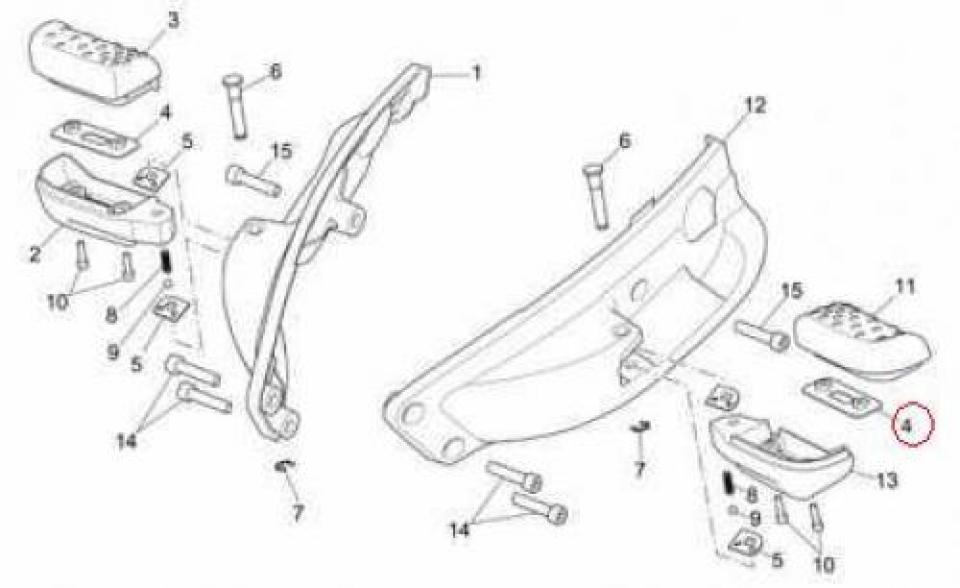 Visserie origine pour Scooter Aprilia 250 Scarabeo 2006 à 2007 AP8134857 Neuf