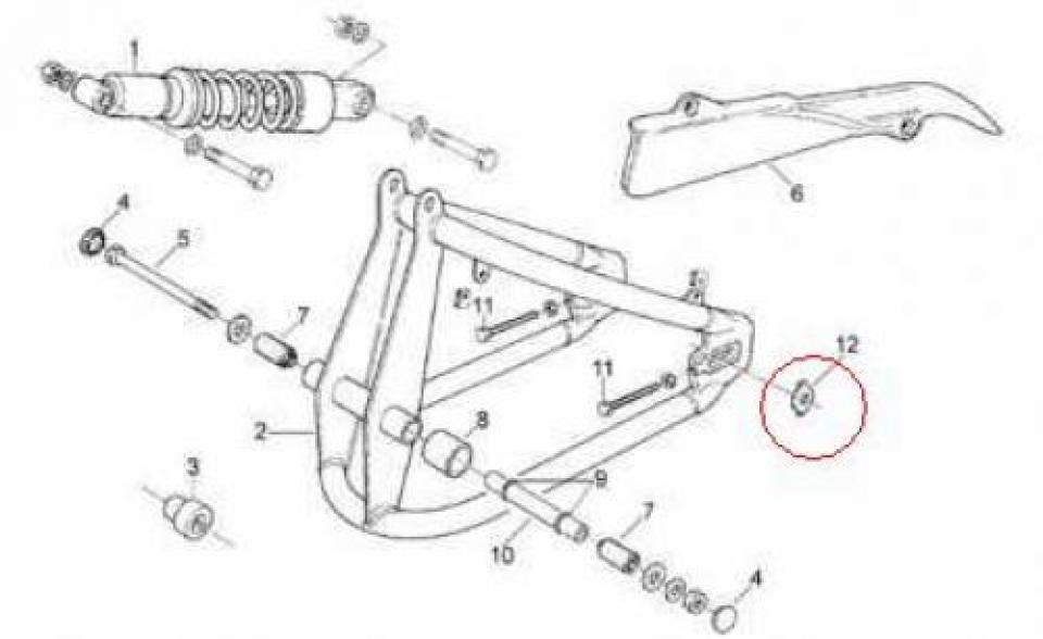 Visserie origine pour Moto Aprilia 50 Classic 1992 à 1999 AP8234060 Neuf