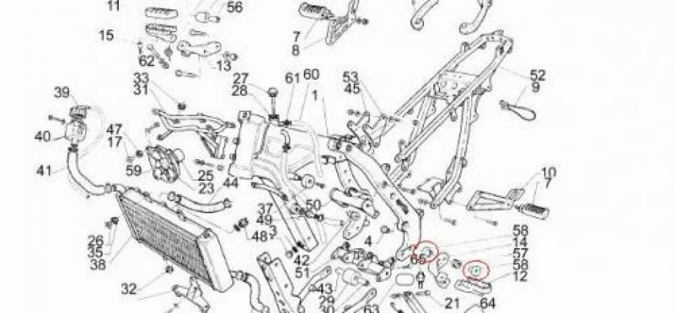 Visserie origine pour Moto Aprilia 650 Pegaso 1992 à 1996 AP8121839 Neuf