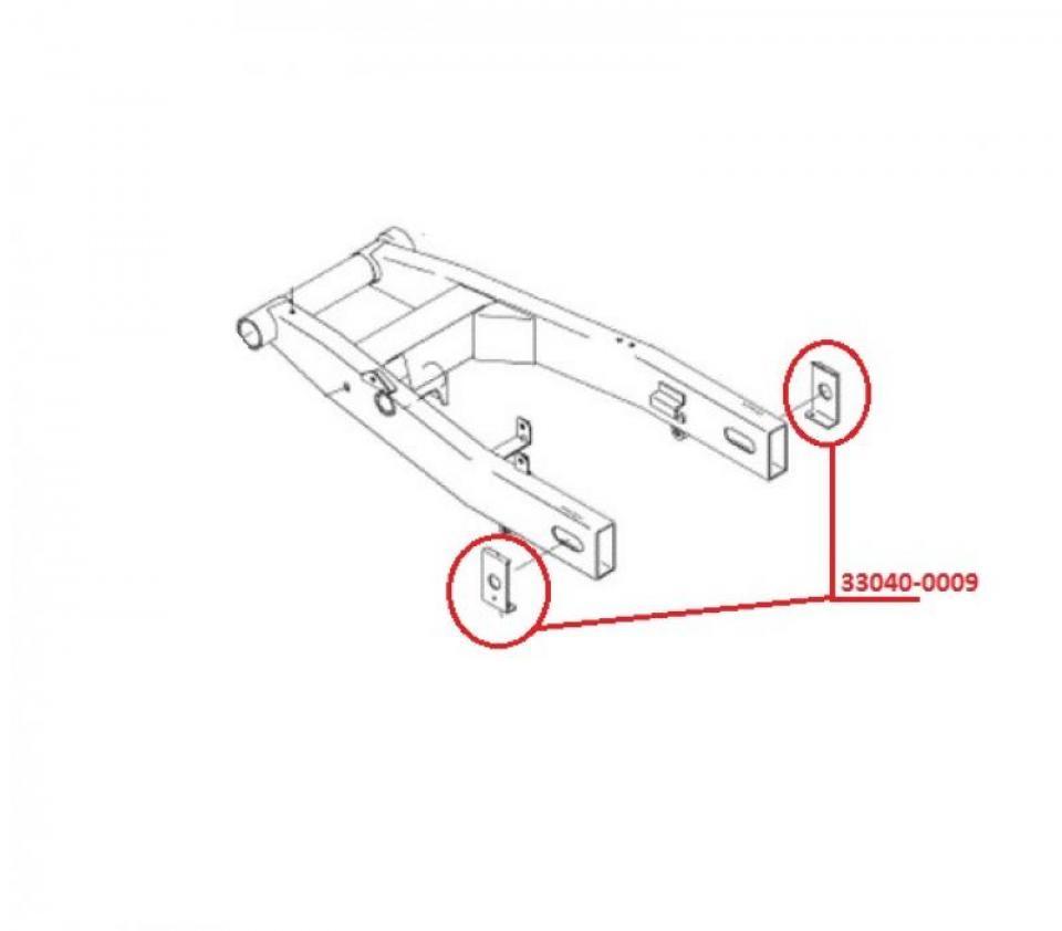 Visserie pour moto Kawasaki 750 ZR 33040-0009 Neuf