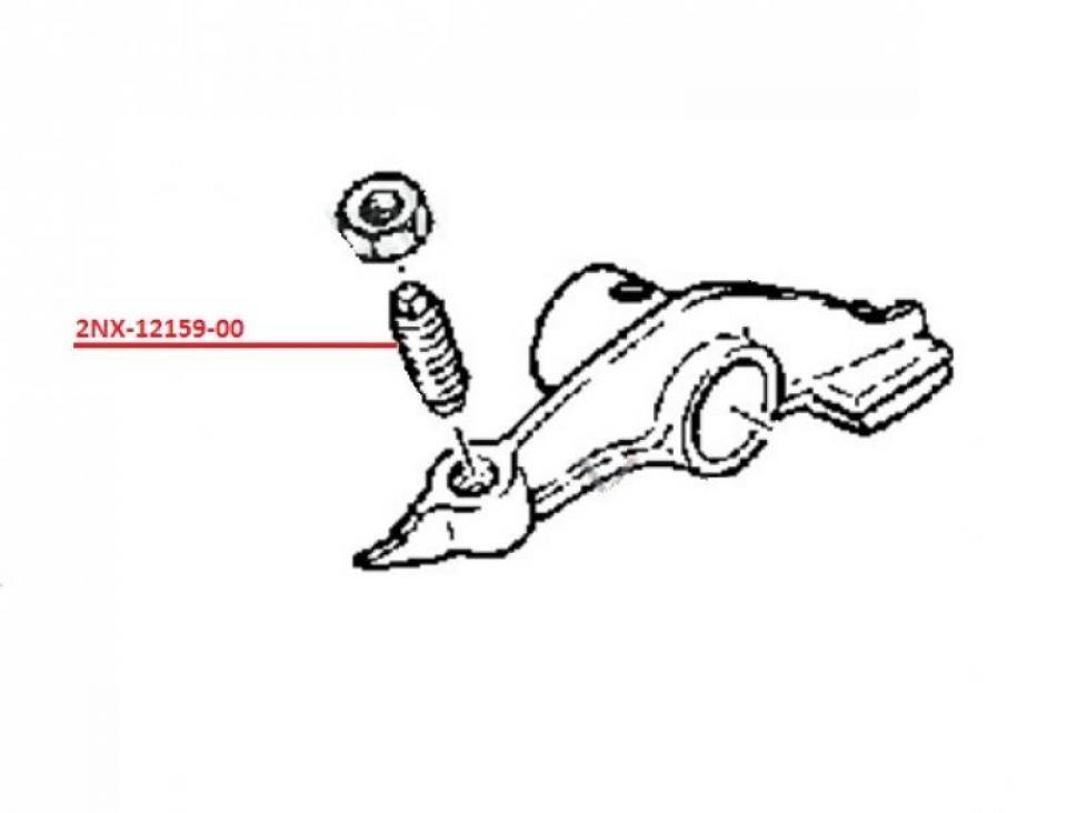 Vis de réglage du jeu aux soupapes pour Quad Yamaha 250 Big bear 2007-2009 2NX-12159