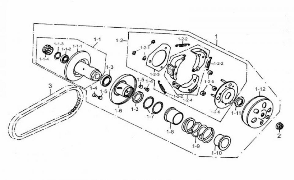 Visserie origine pour Quad Aeon Cobra 94050-12000-C Neuf