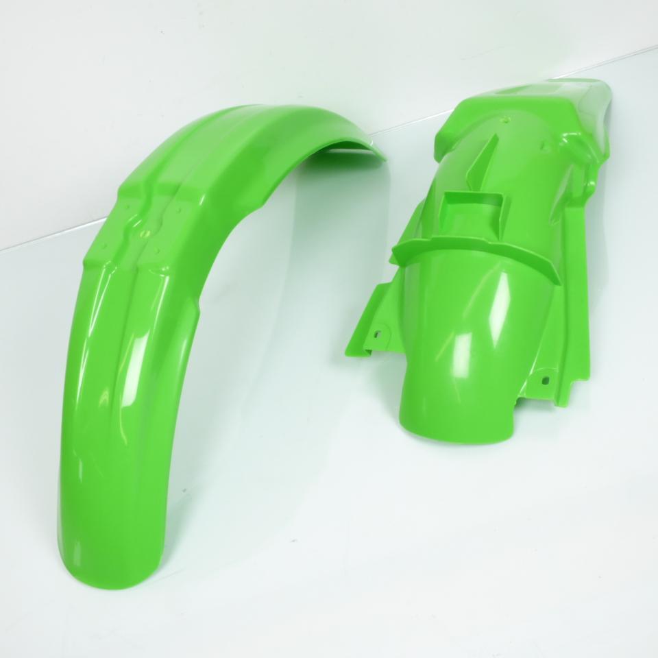 Kit carénage UFO vert et blanc pour moto Kawasaki 125 KX 1999 à 2002 Neuf