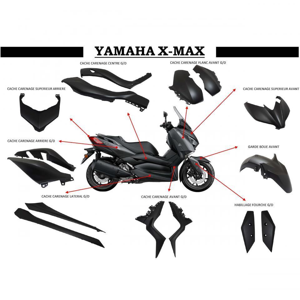 Kit carénage P2R (Motorisé) pour Scooter Yamaha 400 X-Max Après 2018 Neuf