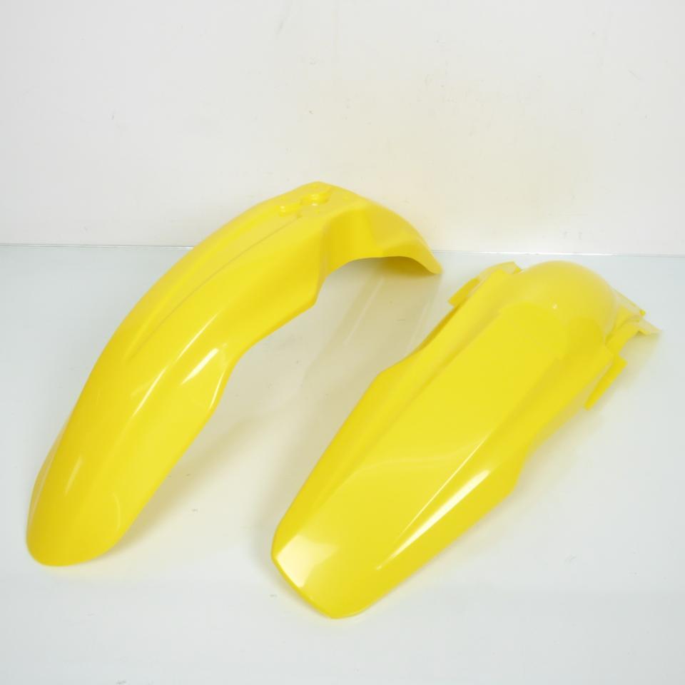 Kit plastique jaune et blanc Polisport pour moto Suzuki 250 RM-Z 2007 à 2009 Neuf