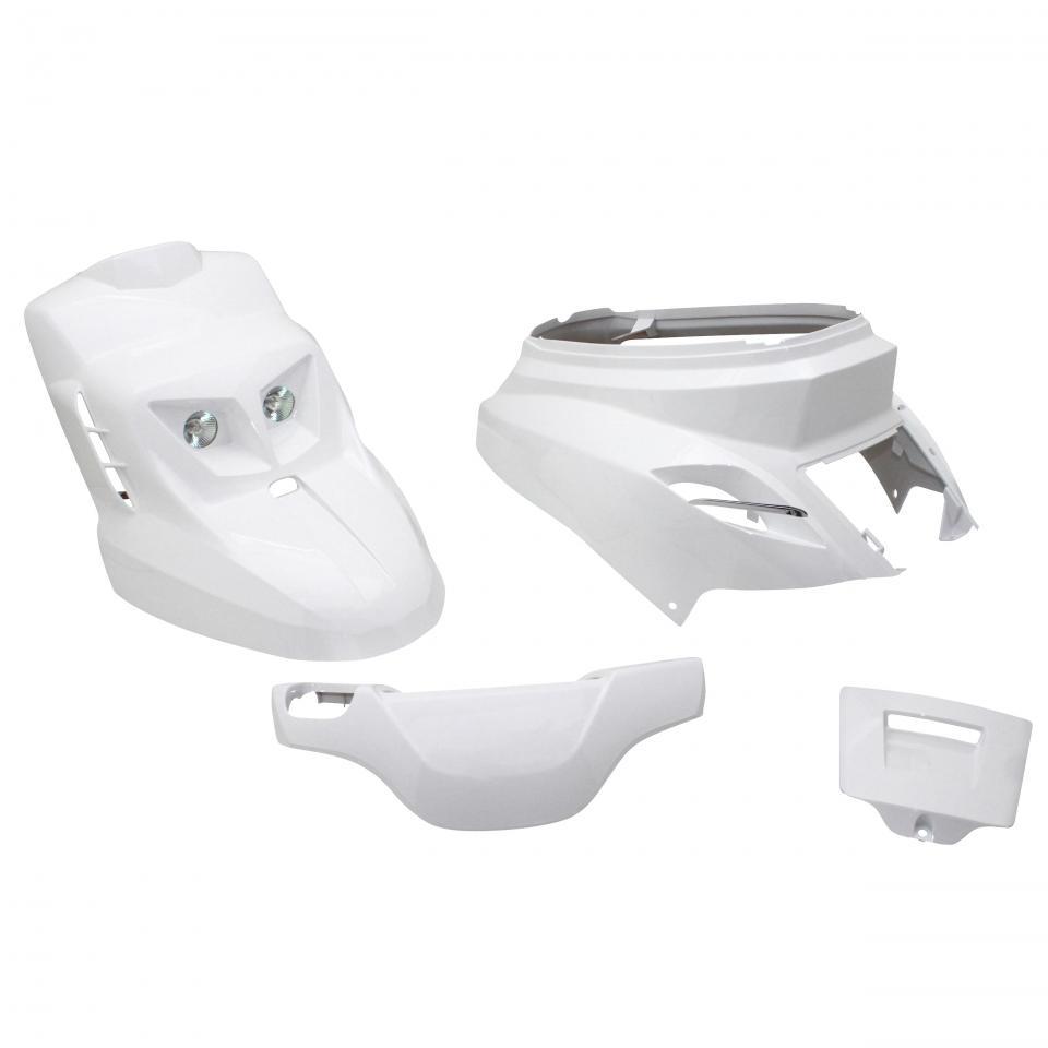 Kit carénage blanc brillant design Replay pour scooter MBK 50 Booster 2004-2020 Neuf
