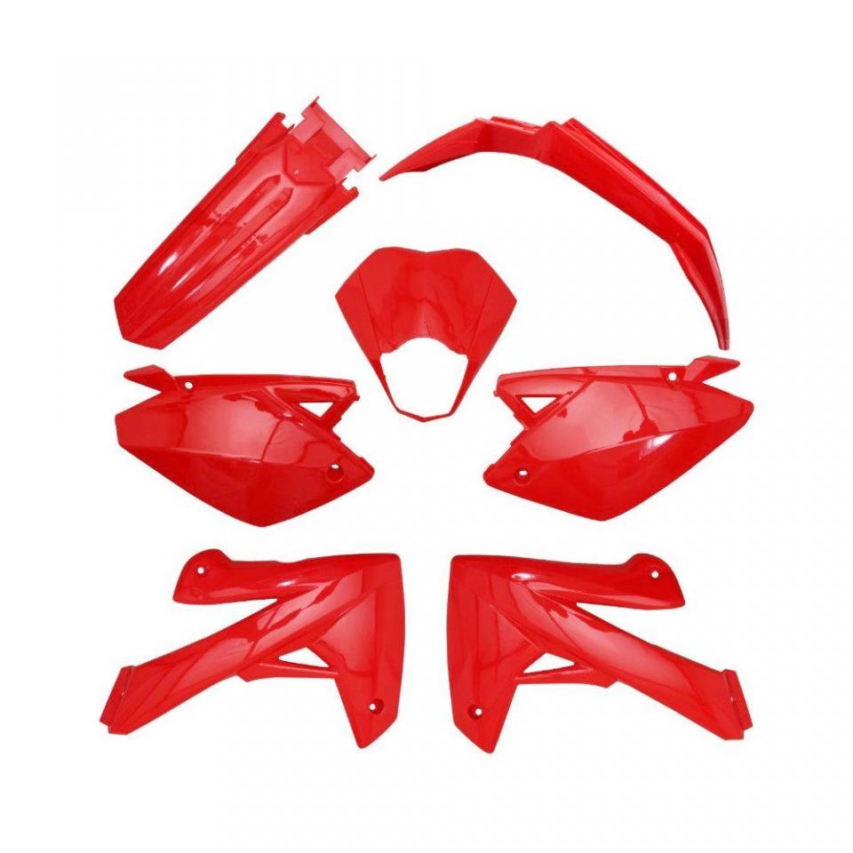 Kit carénage plastique rouge P2R pour moto Rieju 125 Marathon Pro Sm 2013 Neuf