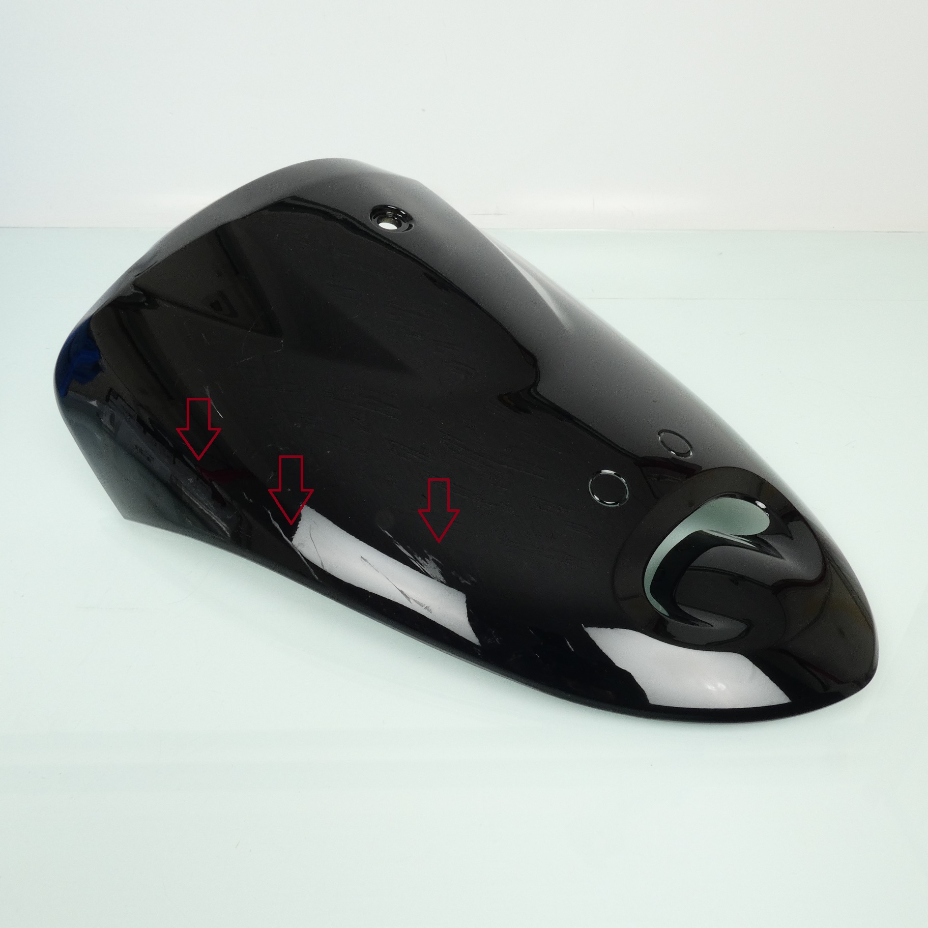 Kit carénage P2R pour scooter Chinois YY50QT 7 pièces / noir brillant Occasion