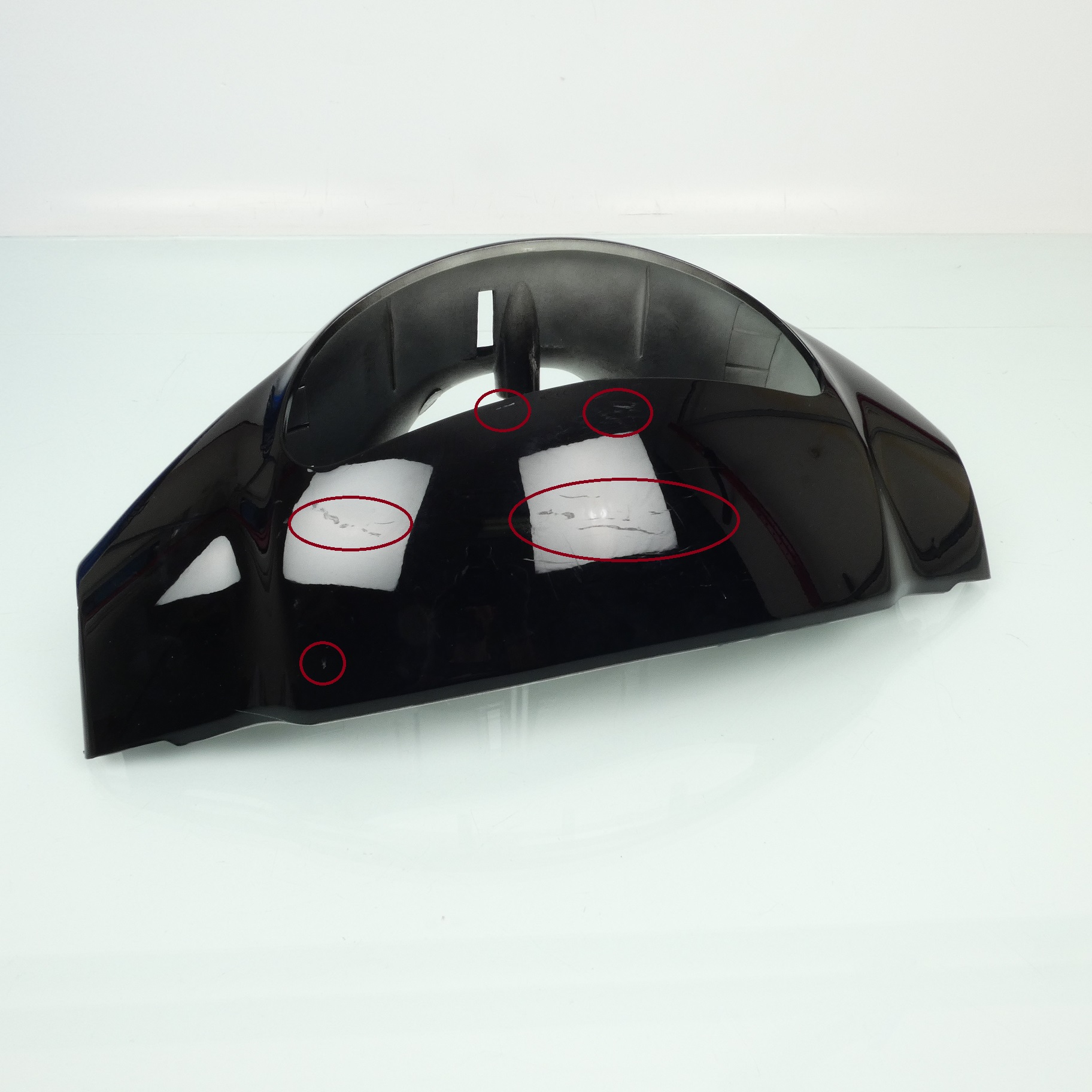 Kit carénage P2R pour scooter Chinois YY50QT 7 pièces / noir brillant Occasion
