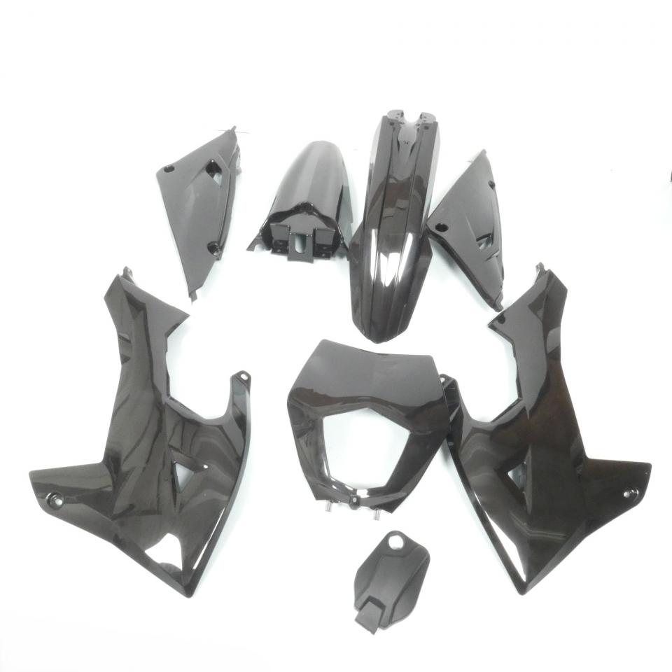 Kit carénage P2R pour Moto Rieju 50 MRT Après 2022 8 pièce noir brillant Neuf