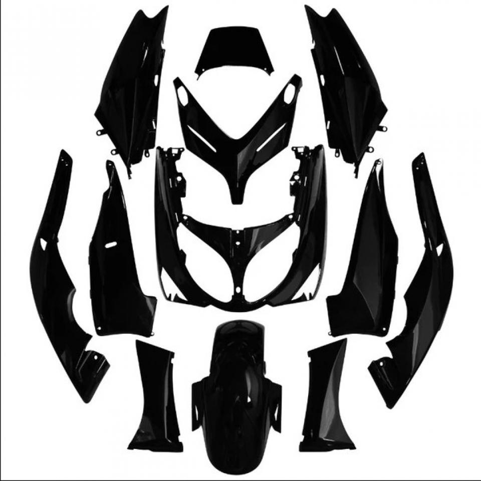 Kit carénage P2R pour Scooter Yamaha 500 Tmax 2001 à 2007 12 pièces noir brillant Neuf
