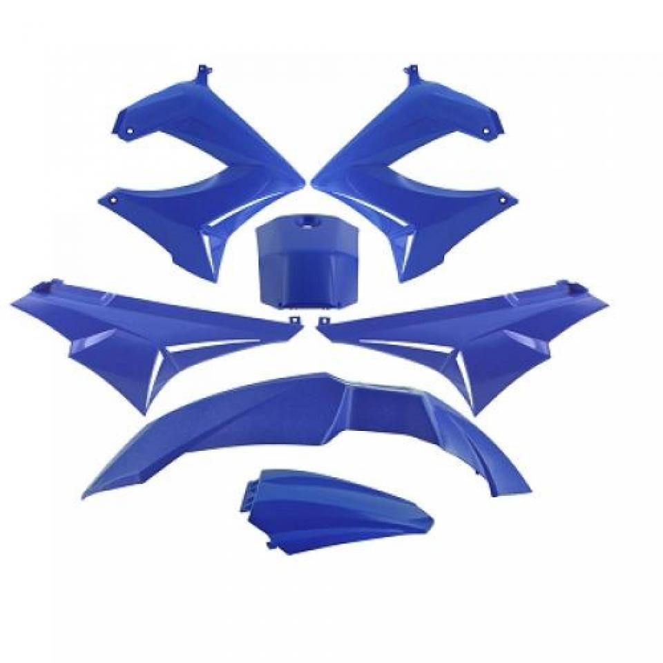 Kit carénage TNT pour Moto Derbi 50 Senda 7 pièces bleu Neuf en destockage