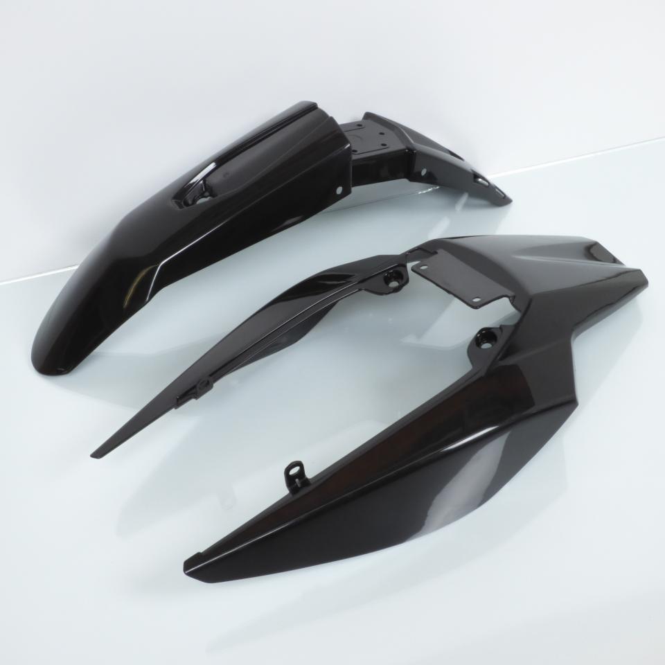 Kit carénage P2R pour Moto Derbi 50 Senda DRD 2011 à 2020 8 pièces noir brillant Neuf