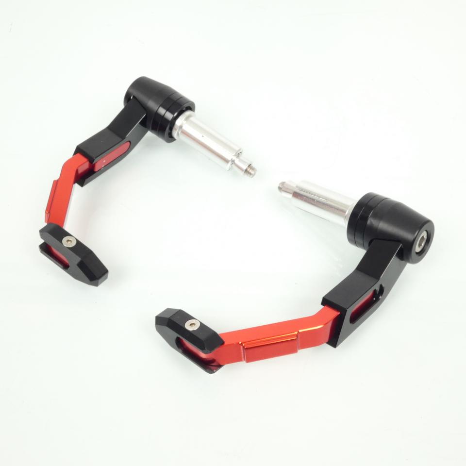 Protège levier protection alu CNC noir orange Ø13 ou 18mm Sifam pour moto Neuf