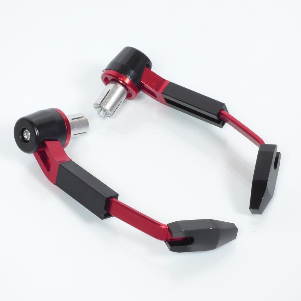 Protection de levier réglable Replay RR alu noir et rouge Ø14/18 pour moto 50 cross