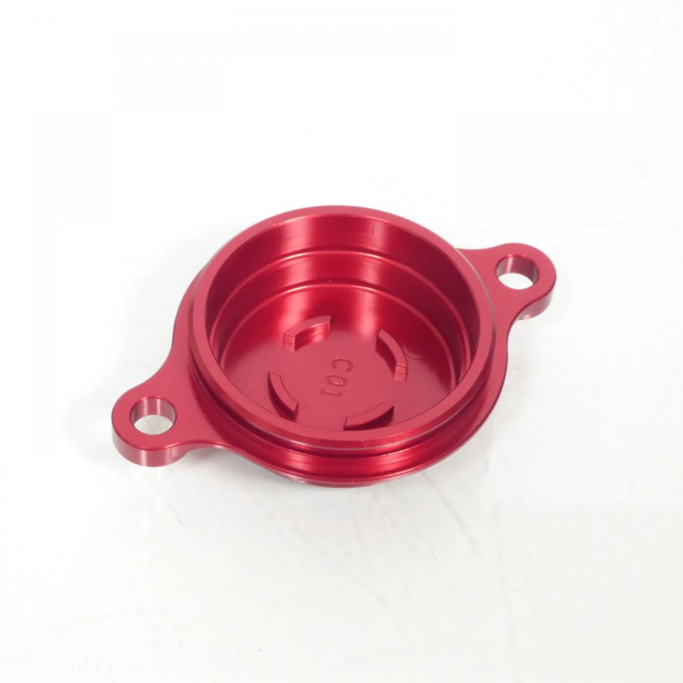 Bouchon filtre à huile rouge 3AS Racing pour moto Yamaha 450 YZF 2010 à 2013 Neuf