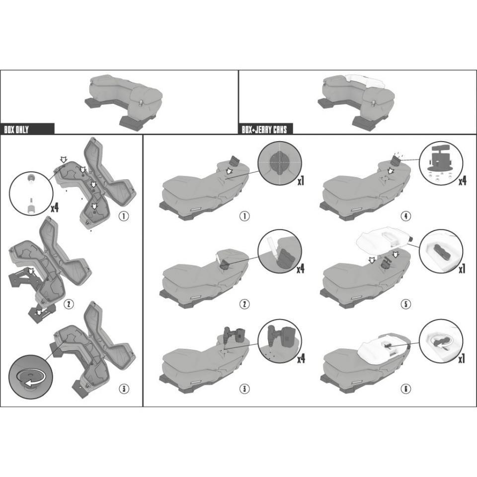 Top case GKA pour Quad Polaris 570 Sportsman 2013 à 2021 AR Neuf