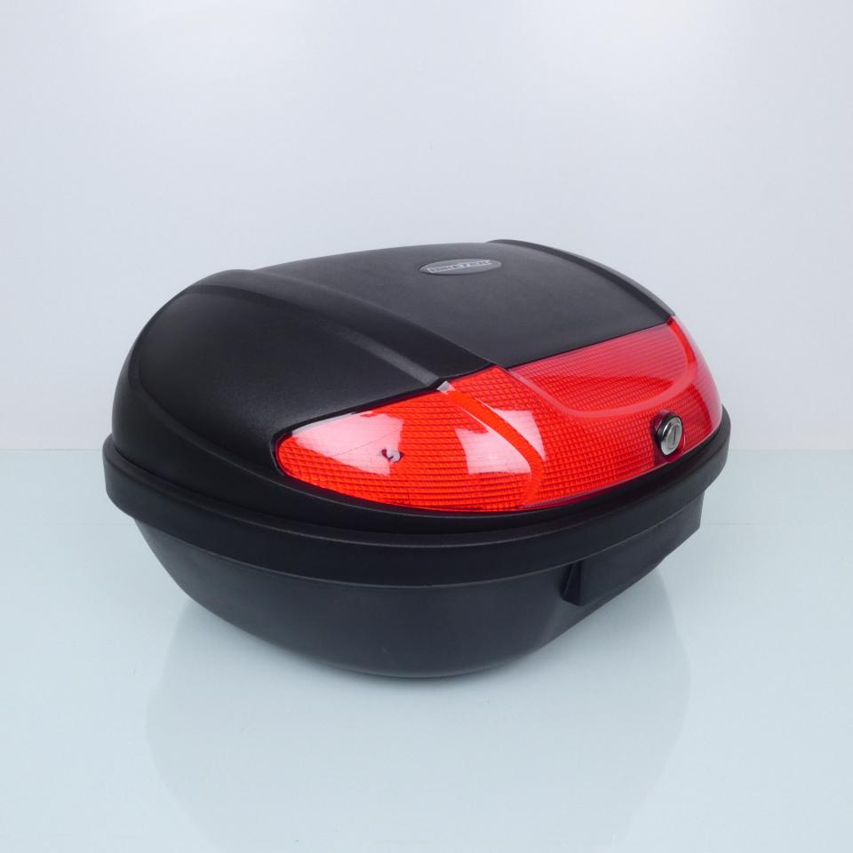 Top case Biketek Top Box 52L noir et rouge avec platine pour moto scooter Neuf