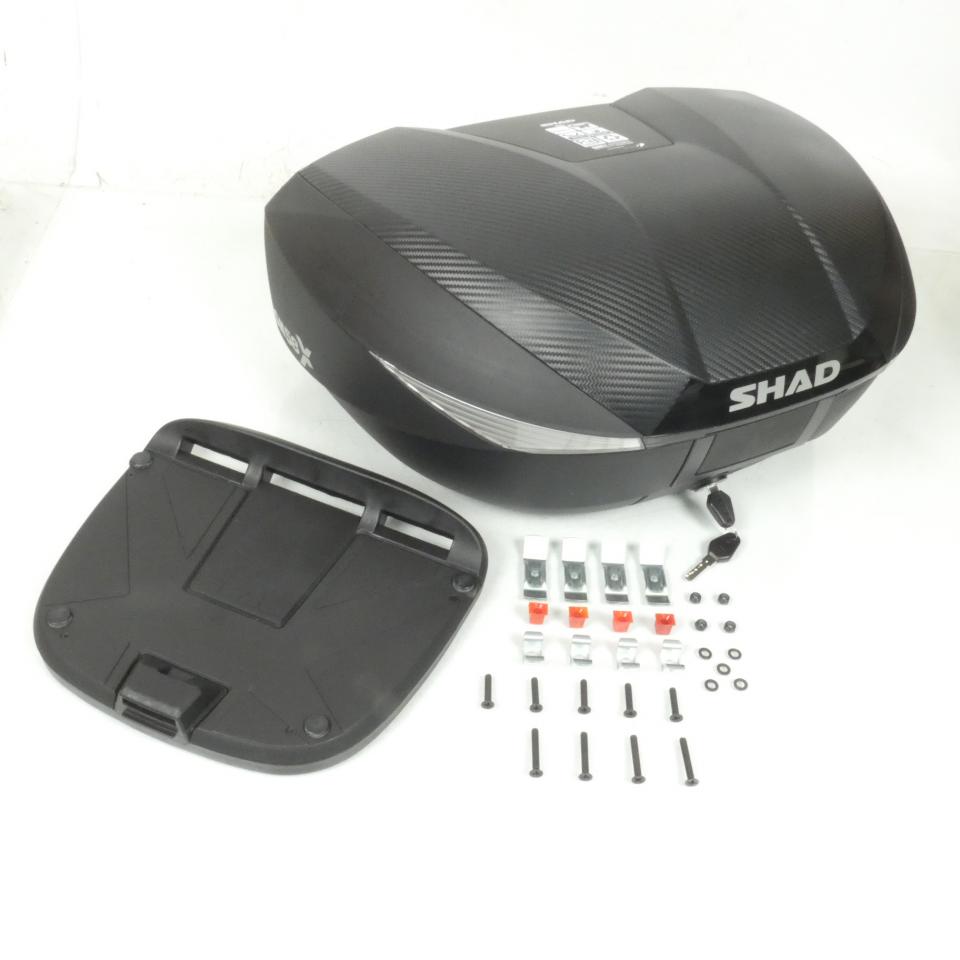 Top case Volume réglable 46L 52L 58L carbone noir Shad SH58X pour moto Scooter
