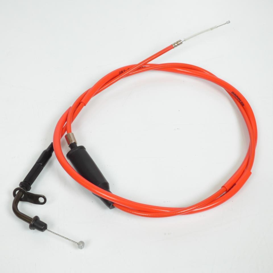 Câble d'accélérateur Doppler pour Scooter MBK 50 Booster 2004 à 2019 287-F6311-10 / rouge fluo Neuf